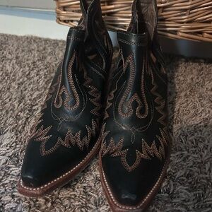 Ariat Black and Brown Western Boots